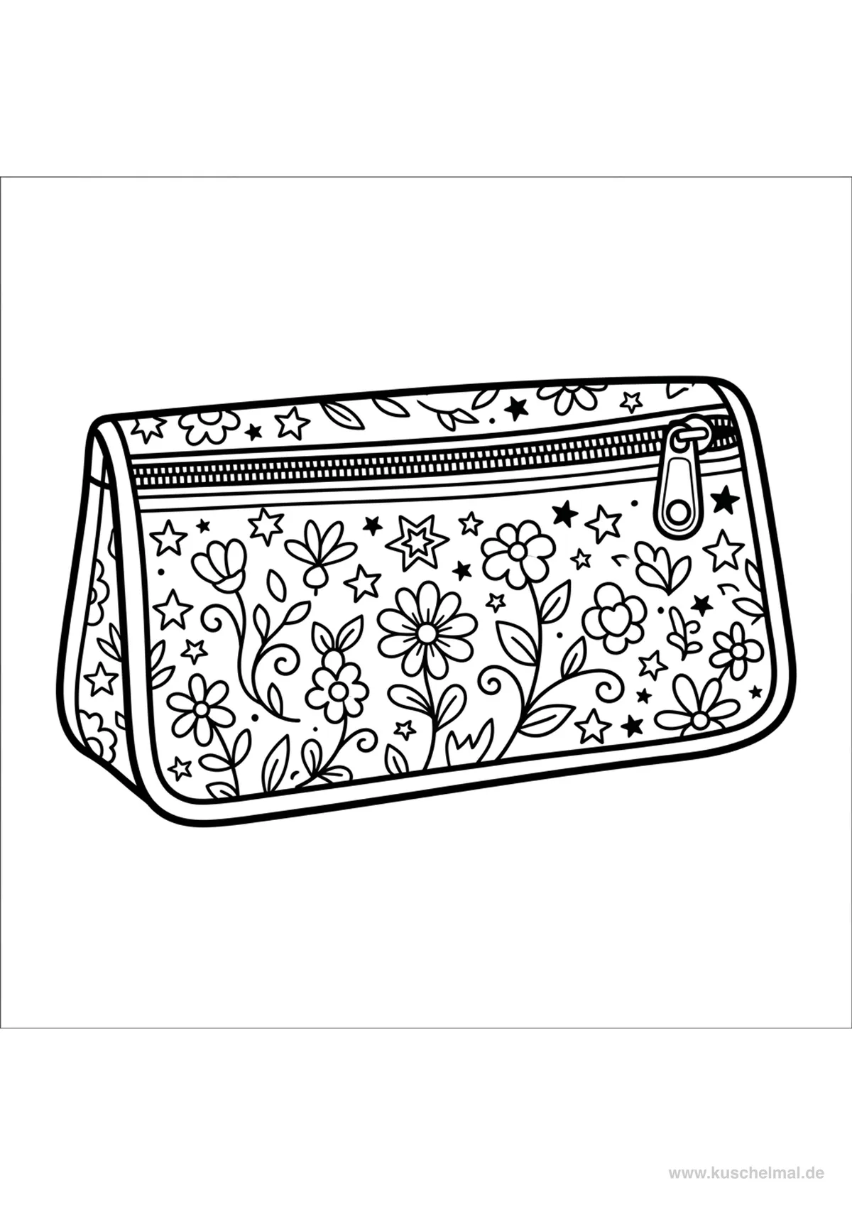 Astuccio Carino - Disegno di Inizio Scuola da colorare gratis per bambini da stampare